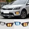 Adecuado para Luces Diurnas Kia Kx Cross 17-19 Kx Cross Luces Antiniebla Especiales Luces Diurnas LED Modificación