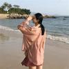 Camisa de Protección Solar Super Fairy para Mujer Verano Nuevo Estilo Coreano Estudiante Suelta Color Sólido Camisa Cárdigan Exterior Chaqueta Ligera