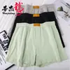 Huajielong Ropa Interior de Hombre Talla Grande Algodón Cintura Media Transpirable Color Sólido Textura Suave Boxer Briefs Venta al por Mayor