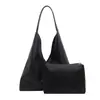 Bolso de hombro vintage de color liso con superficie suave y muy elegante, bolso de moda nuevo con gran capacidad, adecuado para el uso diario informal, bolso tipo tote para llevar bajo el brazo