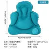 Soporte de cintura inflable para estar sentado mucho tiempo en la oficina, cojín lumbar para conducción de larga distancia y viajes, almohada lumbar inflable de PVC flocado engrosada portátil