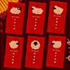 2027 Año del Cordero Sobre Rojo Creativo Brillo Mate Dibujo Animado Zodiaco Cien Yuan Mil Yuanes Sobre de Dinero de la Suerte para Año Nuevo