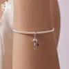Pingente Original Aiful Amor de Meninos e Meninas Pulseira Comemorativa de Amizade DIY Joia de Prata Esterlina S925 com Contas