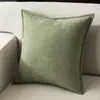 Cojín de felpa de alta gama, cojín para sofá de sala de estar, almohadilla de respaldo de color liso estilo nórdico, cojín de terciopelo lujoso