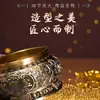Cornucopia Hongda de latón macizo con tapa, cornucopia de moneda de dragón, regalo para porche, adornos de cuenco de cobre