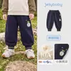 Calça Infantil Jellybaby Roupa de Outono para Bebê Calça de Moletom para Criança Pequena 2026 Nova Outono Casual Calça Jogger Infantil