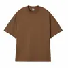 Camiseta 240g Pesada Versão Solta Algodão Penteado Siro Compacto Camisa da Cultura do Time Top Camiseta Personalizada