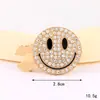 Fivela Decorativa de Urso Cravejada de Diamantes de Alta Qualidade Versátil para Punhos de Camisa Feminina Botões Removíveis Acessórios DIY