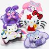 Pruebas de Muestra para Accesorios de Bricolaje con Parches de Goma Suave de Molinillo de Viento Giratorio My Melody Linda para Niñas