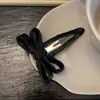 Pinza para el pelo de lazo de tela de alta gama de Corea del Sur pinza versátil pinza lateral simple moda clip para flequillo cabello suelto tocado