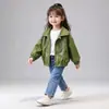 2026 Primavera Otoño Unisex Niños Bordado de Oso Chaqueta Abrigo Estilo Coreano Estilo Neutro Top Estilo de Moda Transfronterizo Dropshipping