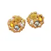 Pendientes de Tuerca Geométricos Estilo Vintage con Aguja Plateada y Diamantes, Pendientes Exquisitos Versátiles con un Toque de Lujo Ligero y Sensación de Alta Gama, Joyería de Diseño de Nicho para Mujer