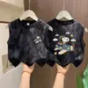Chaleco sin mangas de algodón puro para niños, verano 2026, para niños, estilo callejero moderno, top holgado tie-dye