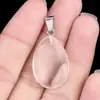 1743-16x 24mm pedra de ágata de cristal natural pingente plano gota d'água pingente de pedra acessórios para joias DIY atacado