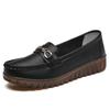 Primavera Nueva Moda Gorro con Hebilla Metálica Zapatos para Mujer, Mocasines Slip-On de Suela Plana, Zapatos Casuales y Versátiles para Madre Embarazada
