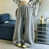 Calça Fashion Nova de Outono 2026 Estilo Coreano, Cintura Alta, Corte Curvo para Mulheres, Emagrecimento, Solta, Casual, Perna Larga, Comprimento no Chão