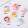 Chica Seta Luminosa Cámara DIY Gel de Crema Pasador para el Cabello Funda para Teléfono Móvil Coche Eléctrico Taza de Agua Pegatina Accesorios Decorativos de Resina