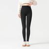Pantalones de Yoga de Modal Negros para Mujer de Cintura Alta Levanta Glúteos Ajustados Cortos Leggings Tallas Grandes Alta Elasticidad