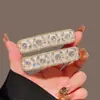 Pinza para el Cabello Estilo Coreano Dongdaemun Modelo Nuevo Full Pedrería, Elegante y Lujosa, Súper Brillante, Pinza Lateral para Flequillo Frontal Pinza Bb Accesorio para el Cabello