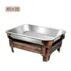Bandeja Rectangular de Acero Inoxidable para Asar Pescado para Uso Doméstico, Plato Comercial para Mariscos, Parrilla de Carbón, Horno de Carbón para Asar Pescado