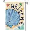 Banderas de Jardín Primavera y Verano para Dropshipping en Temu, Decoraciones para Porche y Patio, Banderas de Doble Cara, Banderas Personalizadas Transfronterizas Estilo Marino