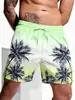 25 Nuevos de Verano Pantalones de Playa para Hombre Amazon Impresión Digital 3D Pantalones de Playa Estilo Hawaiano Europeo y Americano Pantalones Cortos para Hombre