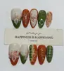 Nai Zi Uñas Portátiles Completamente Hechas a Mano Modelo Nuevo Otoño/Invierno B321 Completamente Pintadas a Mano Talladas Estilo Francés Elegante Pegatinas para Uñas de Comercio Exterior