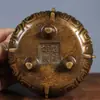 Quemador de incienso de tres patas de cobre puro, quemador de incienso doméstico para interiores, suministros para ceremonia del té, quemador de incienso estilo antiguo, artículo decorativo antiguo, regalo