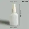 Venta al por mayor del fabricante 30-60ml Botellas de plástico exprimibles, Botellas translúcidas de boca puntiaguda, Botellas para mezclar y dispensar tintes, Botellas exprimibles