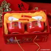 Tigela de Idoso Banquete da Longevidade Lembrança de Agradecimento Conjunto Centenário Caixa de Presente Cerâmica Estilo Chinês Celebração de Aniversário Tigela da Longevidade Idoso