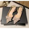 Sandálias Elegantes para Noite com Laço Bico Fechado Salto Baixo 2026 Deslumbrantes Sapatos Planos Macios Rosa Nude para Trabalho para Mulheres