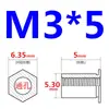 Tornillos Pasantes Remachables de Acero Inoxidable 304, Tornillos Hexagonales, Columnas Pasantes de Placa de Presión, Columnas para Lámina M2M2.5M3M4M5M6