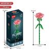 Bloques de Construcción Serie Flores Puzzle Lele Brothers Bloques de Construcción de Partículas Pequeñas Ensamblaje Rosa Simulación Compatible con un Modelo de Bloques de Construcción Alto