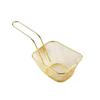 Cross-border Fornecimento de aço inoxidável Mini French Fries Basket French Fries Frying Basket Creative Tableware Small Frying Basket American Dim Sum Basket