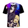Angelsofdeath Periférico Estilo Coreano Casual 3D Camiseta de Manga Corta con Cuello Redondo para Mujer Moda al por Mayor Versátil
