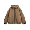 Yidao Vintage 2025 Invierno Nuevo 90 Plumas de Pato Blanco con Capucha Chaqueta de Plumas Marca de Tendencia para Hombre Cálida y Fácil de Combinar Chaqueta a Prueba de Frío