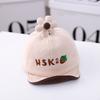 Gorra de visera para bebé con flor pequeña HSK, novedad Otoño 2020, gorro para bebé bordado de dibujos animados para bebé MZ9947