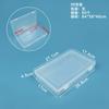 Caja de Plástico Transparente Rectangular Caja de Exhibición para Herramientas de Ferretería Piezas Caja de Almacenamiento para Tarjetas Papelería con Tapa Caja para Cuentas
