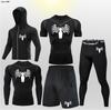 Pantalones Cortos de Atletismo Transpirables de Secado Rápido para Correr Transfronteriza Pantalones Ajustados Entrenamiento Deportivo Fitness Deportivo Examen Físico Juego de Cinco Piezas Alta Elasticidad Transpirable