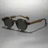 Gafas de Sol Moda con Montura Redonda de Material Tr, Anti-UV, Ligeras y Cómodas, Estilo Callejero, Gafas Pequeñas Wm28066