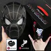 Suministro Exclusivo Transfronterizo de Casco de Spider-Man con Ojos Móviles, Parpadeo Eléctrico, Iluminación, Máscara Extraordinaria, Casco para Cosplay de Halloween