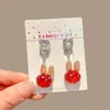Novos Brincos de Clipe Perfurados para Crianças, Brincos Fofos do My Little Pony, Brincos de Desenho Animado da Moda para Meninas, Pingentes para Meninas