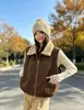 Chaleco de Solapa de Ante y Lana de Cordero para Mujer 2025 Otoño Invierno Nuevo Estilo Cuero Piel Integrada Chaleco Chaqueta Chaleco de Moda Tendencia