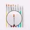 El fabricante suministra pinceles translúcidos para decoración de uñas estilo japonés, incluyendo pinceles de cabeza redonda para esmalte en gel, pinceles delineadores y pinceles angulados para esmalte en gel, ofreciendo una variedad de funciones