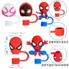 100 Individuales Lindos Spider-Man Stiller 3D Funda para Popote 10mm Popote Stanley Popote Estéreo Tapa para Popote