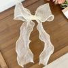 Grampo de Cabelo com Laço de Renda Super Fada Feminino de Verão Presilha Lateral Presilha Superior Estilo Coreano Doce Elegante Presilha de Mola para Parte de Trás da Cabeça Acessórios de Cabelo