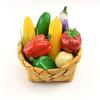 Colección de Verduras de Plástico Simuladas Zanahoria Maíz Pimiento Modelo Decoración Adornos para Sesión de Fotos Accesorios Juguetes para Niños Pequeños