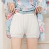 Pantalones Cortos de Encaje Jk de Seguridad para Mujer, Se Pueden Usar Afuera, Shorts para Fondo, Pantalones de Tres Puntos de Seguro Anti-Exposición, Pantalones Cortos Blancos Finos de Verano