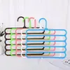 Colgador de Pantalones de Cinco Capas Engrosado Artefacto de Almacenamiento Percha Creativa Antideslizante Organizador de Almacenamiento Pinza para Pantalones Percha de Pantalones para Adultos del Hogar