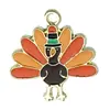 27 Acción de Gracias Calabaza con Goteo de Aceite Cosecha Coche Ardilla Pavo Zorro Colgantes Accesorios para Joyería DIY Adornos Colgantes